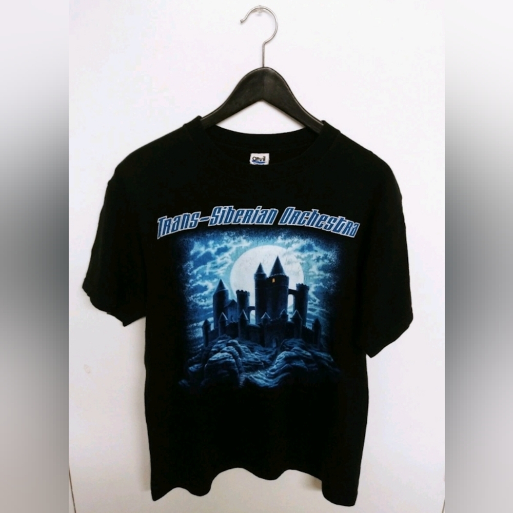 Vtg 2007 Trans-Siberian Orchestra Winter Tour Anvil T-Shirt Size (M)